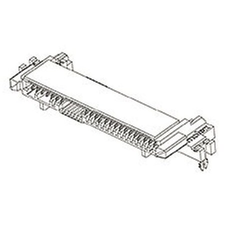Molex 1.27Mm Signal Pitch, 0.80Mm Signal Pitch, 1.27Mm Power Pitch Sas 12G Receptacle, Right Angle 1510020005
